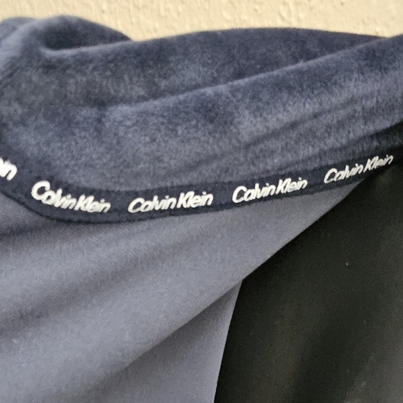 Calvin Klein Velour Zip Up Track Jacket - Picture 6 of 8